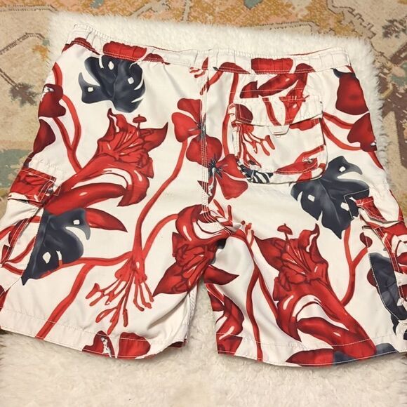 NOBO Men's Swim Trunks Hawaiian Floral Design Sz L (36-38)board shorts - Picture 2 of 6